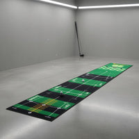Golf Practice Mat TPR Backing Indoor Putting Mat Indoor Putting Green Easy Storage Golf Practice Even-Rolling Roll for Golfers