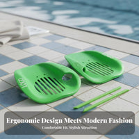 Builds Arm Strength Swimming Hand Paddles Ergonomic Design Front Crawl Training Paddles Long-Lasting Construction for Beginners, Swimmers