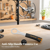 Long Shaft Bottom Bracket Installation Tool Sturdy Bottom Bracket Removal Tool Lightweight Installation Wrench Aluminum Alloy for Bike Maintenance