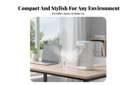 Mini Water-Cooling Chiller Humidifying Function Water-Cooling Air Chiller Three Settings Misting Humidifier Fan for Students, Office Workers