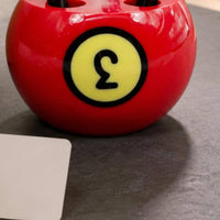 Billiard Ball Pen Holder Rounded Desktop Pen Holder Flat Desktop Organizer Cup
