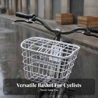 Waterproof Electric Scooter Basket Lightweight Front Bike Basket Sturdy Construction for Commuters, Students, Grocery Shopping, Errands