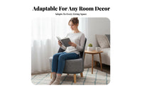 Upholstered Contoured Seat Comfortable Seating Accent Chair High-Density Foam Padding Versatile Placement for Bedroom