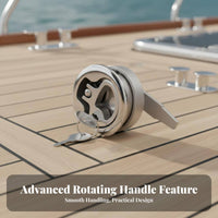 Flush Mount Compartment Door Pull Lifting Loop Floor Fastener Mirror Polished Boat Deck Compartment Door Handle for RV Owners, DIY Enthusiasts