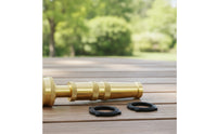 Metal Brass Hose Nozzle Twist Hose Nozzle with Washers Sturdy Garden Sprayer Leakproof for Gardeners, Homeowners, Car Washing, Lawn Care