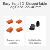Ladder Rubber Feet Anti-Slip Pads Heavy Duty Home Use