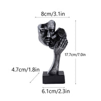 Couple Sculpture Textured Abstract Sculpture Modern Shelf Ornament for Desk