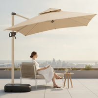 Cantilever Patio Umbrella 360-Degree Rotating Offset Patio Umbrella Windproof for Poolside, Backyard, Garden