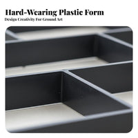 Plastic Concrete Paver Form Long-Lasting Cement Paver Form DIY Stepping St Single Form Easy to Use Reusable Stepping St Single