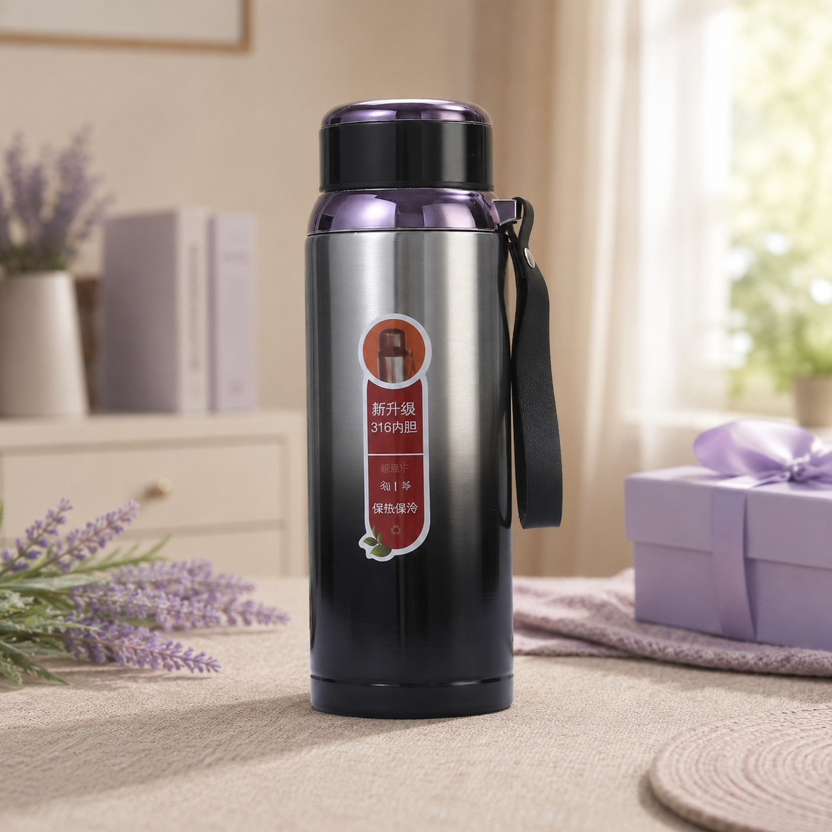 316 Stainless Steel Insulated Water Bottle with Temperature Display, Large Capacity, Portable for Outdoor Travel, Car, Gifts
