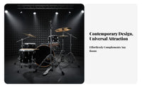 Height Adjustable Hi-Hat Stand Double Braced Legs Drum Cymbal Stand Non-Slip Rubber Feet for Students, Live Performance, Rehearsal, Practice