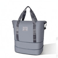Expandable Travel Bag Large Capacity Travel Bag with Trolley Sleeve Waterproof for Travelers, Weekend Trips, Gym