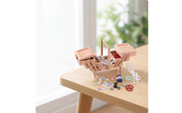 Miniature Sewing Box with Accessories Realistic Miniature Sewing Box Detailed