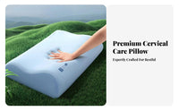 Slow Rebound Cervical Pillow Fluffy-Like Comfort Ergonomic Neck Pillow for Adults, Back Sleepers, Sleeping, Bedroom