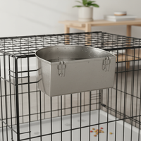 Stainless Steel Pet Water Bowl for Large Dogs, Elevated Anti-Spill Hanging Feeder