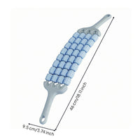 Textured Curved Massage Stick Back and Neck Bendable Massage Stick Plastic Portable
