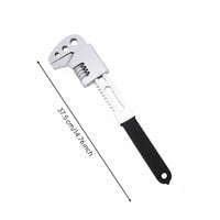 Heavy-Duty F-Shaped Adjustable Wrench Effortless Adjustment F Type Wrench High Force Wide Jaw Spanner Non-Slip Comfort Grip for Mechanics, Maintenance Workers, Plumbers, Automotive Repair, Workshop, Garage