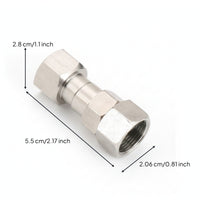 360 Degree Swivel Adapter Compact Pressure Washer Adapter Stainless Steel Coupler Corrosion Resistant Inline Coupling Heavy Duty