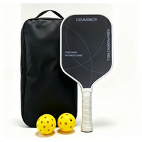 Carbon Fiber Pickleball Paddle Textured Racket High Rotation for Beginners