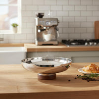 Stainless Steel Cake Effortless to Clean to Clean Decorative Fruit Stand Gift Idea Decorative Serving Bowl for Coffee Shop, Living Room