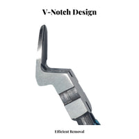 Car Clip Removal Pliers Panel Clip Removal Pliers V-Shaped Notch Design Automotive Interior Disassembly Tool for Mechanics, Upholstery Repair