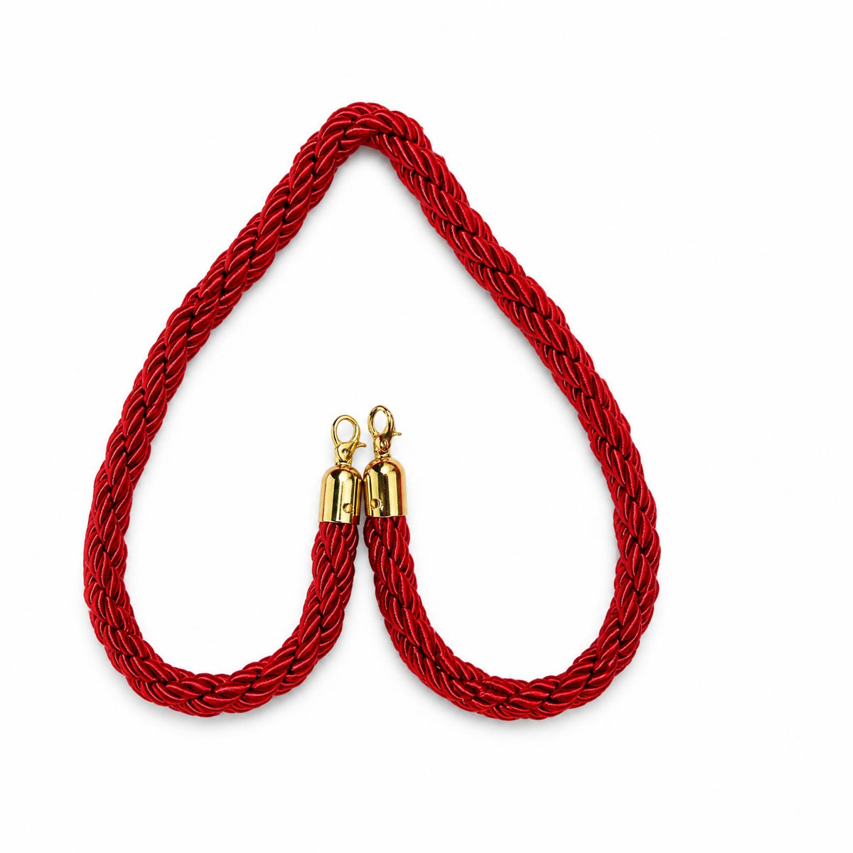 Metal Clip Hardware Queue Barrier Rope Gold-Tone Rope Connector