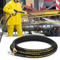 Pressure Washer Hose with Push-to-Connect Fittings Flexible High-Pressure Cleaning Hose Reinforced for Vehicle Washing