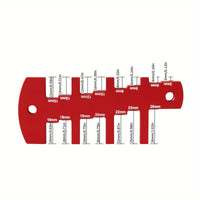 Metric and Inch Markings Woodworking Height Gauge Two-Scale Scale Cutting Depth Gauge Aluminum Alloy Measurement Template Burrburrless for Woodworkers