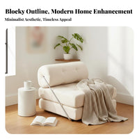 Space-Saving Single transformable Sleeper two-in-oneUse three-fold Sleeper Foldable Design Sofa Bed Lowlow-rise for Apartment Dwellers, Guests, Students, Small areas, Bedroom, Guest Room, Home available inice