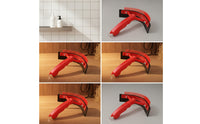 Two-sidedSided Horse Scraper with Comb Curved Curry Comb with Scraper Non-Slip Shedding Blade with Loop Lightweight for Pet Groomers