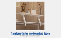 Desktop Shelf Unit, Simple Storage Rack, Student Dorm Organizer, Screen Riser, Office Desk Shelf