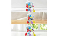 Colorful Milk Bottle Toy with Strap Textured Sensory Pull String Baby Toy Easy to Grip Lightweight for Babies, Infants, Toddlers