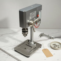 Micro Drill Press Adjustable Power Level Mini Drill Press Compact Size Power Tool for Workshop, Garage