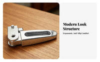 2 Pieces Foldable Foot Pegs Non-Slip Foldable Rear Foot Pegs Easy Installation Passenger Footrest for Passengers