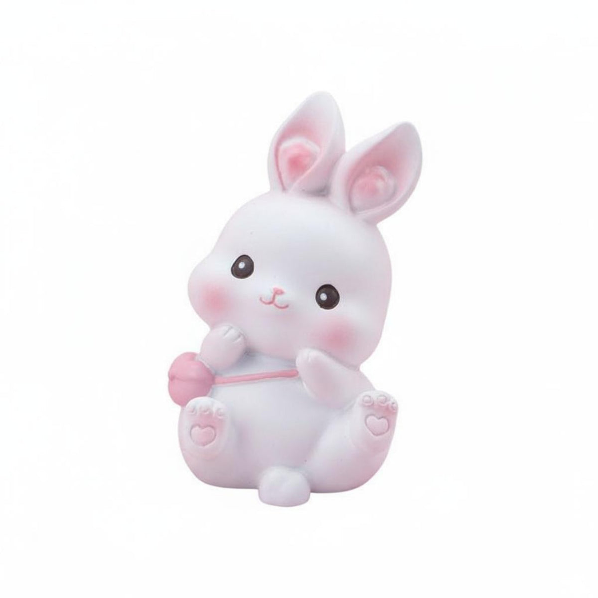 Playful Poses Rabbit Figurine Fine Detailing Cute Rabbit Figurine Lightweight Bunny Statue for Children, Car Dashboard, Cake Topper, Office Desk