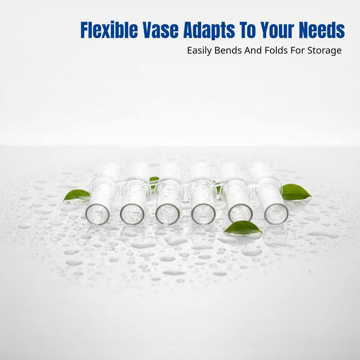 Test Tube Vase, Glass Flower Vase, Foldable Row Design, Creative Hydroponic Holder, Modern Home Decor
