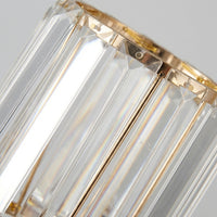 Glass Ceiling Light Shade with Cylindrical Design for Pendant and Table Lamp, Lustrous Finish Bedroom Decor