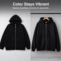 Unisex Zip-Up Hoodie with Cherry Blossom Pink Accents