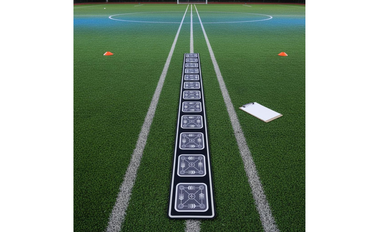 Portable Agility Ladder Mat Long-Lasting Footwork Training Mat Lightweight Roll-out Speed Ladder Wear-Resistant for Football Players, Athletes, Coaches, Outdoor, Indoor, Sports Field, Gym