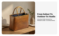 Handcrafted Woven Bamboo Tote