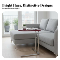 Nordic design Height-Adjustable C-Table Minimalist Household Furniture Space-Saving Design Multi-Functional for Apartment Dwellers, Remote Workers, Living Room, by the Sofa, Balcony, Small Spaces