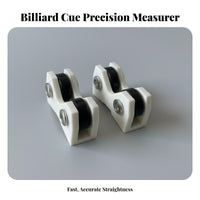 2 Pieces Accurate Billiard Cue Straightener 360° Rotation Pool Cue Straightness Checker Long-Lasting