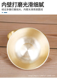 Copper Water Offering Bowl for Buddhist Altar, Multiple Sizes