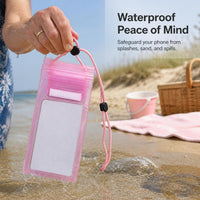 Waterproof Phone Pouch with Touchscreen Access for Swimming, Diving, and Outdoor Activities