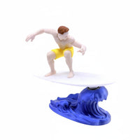 Fun Gift Inertia Swing Surfer Toy Stress Relief Swaying Surfer Car Ornament Surfing Man Dashboard Figure for Office Desk