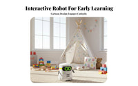 Early Education Interactive Companion Robot Sings and Dances Voice Control Robot Toy Tap Sensing for Children, Children