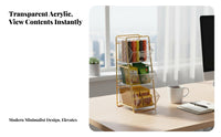 Beverage Packet Holder Transparent Design Divided Packet container Keeps areas Tidy