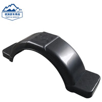 Black 14-Inch Plastic Trailer Fender for Trucks and Agricultural Vehicles