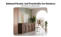 Retail Store Counter Vintage Design Boutique Reception Desk Sturdy Construction Reception Counter Table for Receptionists, Office Lobby