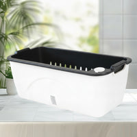 Rectangular Self-Watering Planter Plastic Self Watering Planter Long-Lasting Flower Box Sturdy for Windowsill